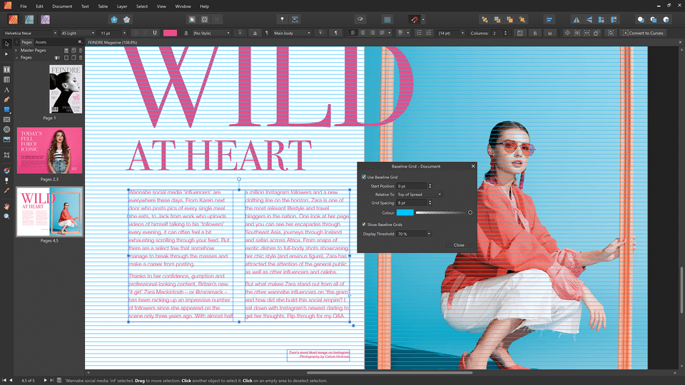 affinity publisher frame text tool will not resize