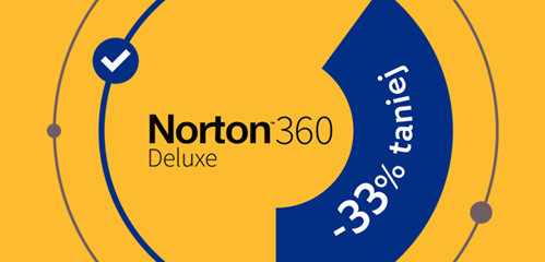 Norton 360 Deluxe 33 % taniej