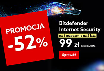 promocja Bitdefender Internet Security na 2 lata za 99 zł
